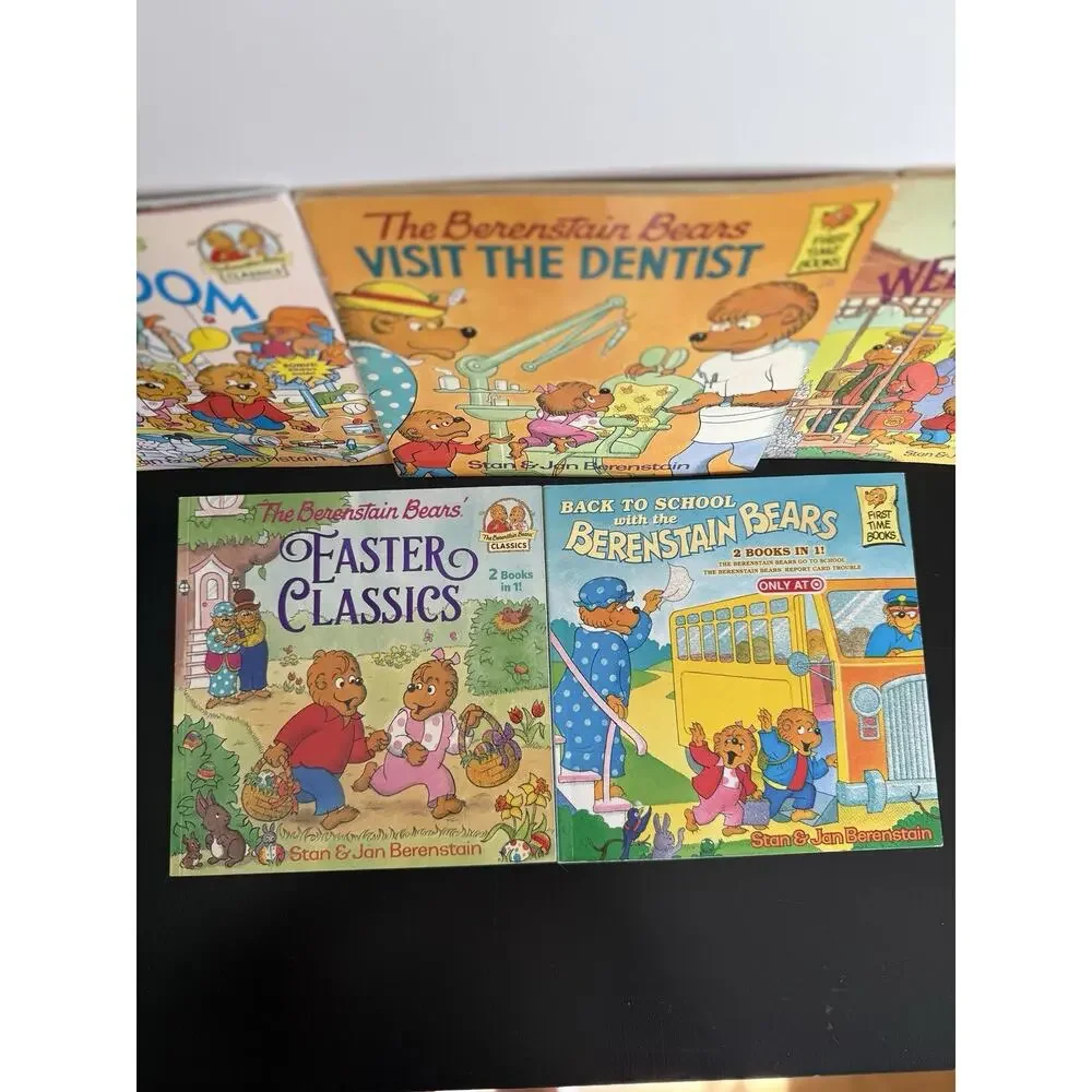 Berenstain Bears 5 Book Lot Classics Dentist Grandma Easter Back to School
